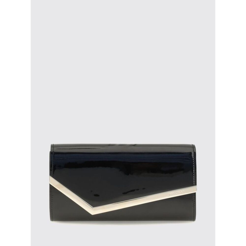 Jimmy Choo Women Jimmy Choo Emmie Patent Leather Clutch With Chain Strap